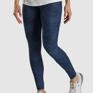 FOOTJOY PRINTED WOMEN'S LEGGINGS, Navy, Size Medium